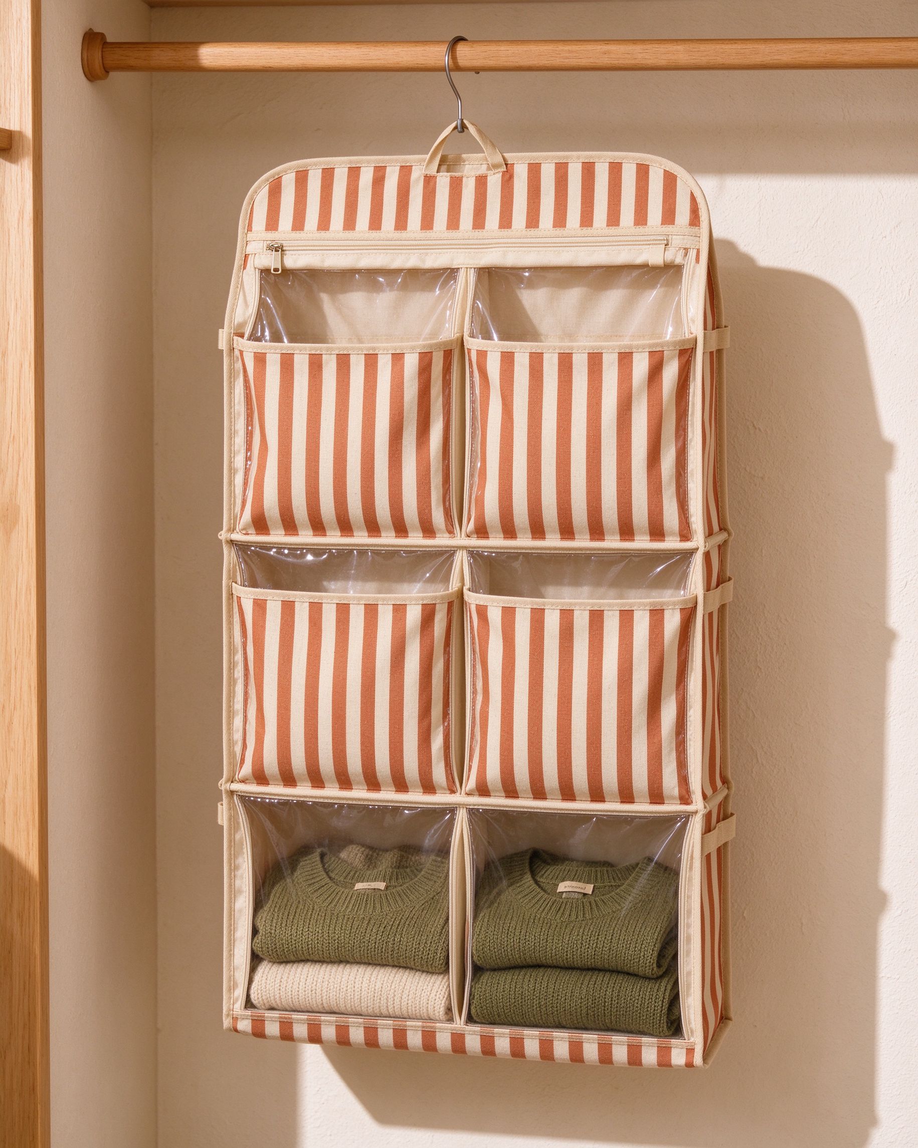 Striped Wardrobe Organizer — Mediterranean home product